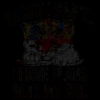 Sorry I Cant I Have Plans With My Cat Funny 7-Panel Snapback Hat