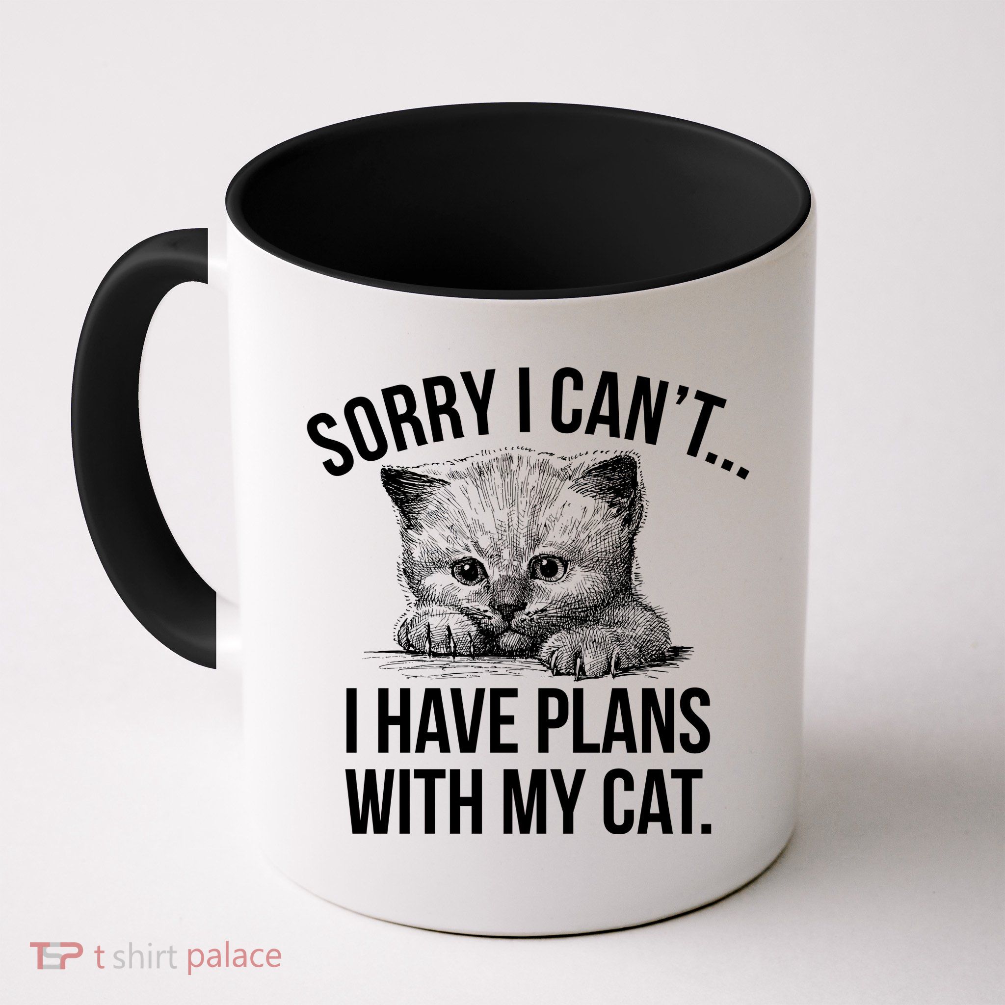 Sorry I Cant I Have Plans With My Cat Funny Mug