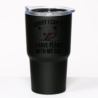 Sorry I Cant I Have Plans With My Cat Funny Tumbler