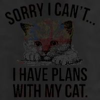 Sorry I Cant I Have Plans With My Cat Funny Microfiber Hand Towel