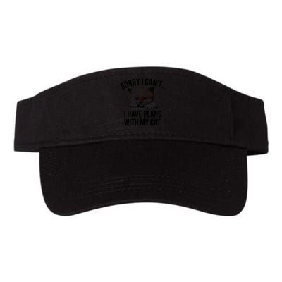 Sorry I Cant I Have Plans With My Cat Funny Visor