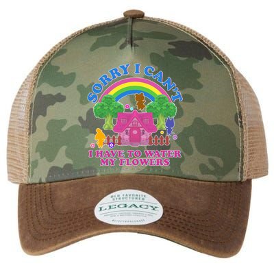 Sorry I Can't I Have To Water My Flowers Legacy Tie Dye Trucker Hat