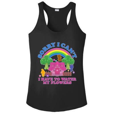 Sorry I Can't I Have To Water My Flowers Ladies PosiCharge Competitor Racerback Tank