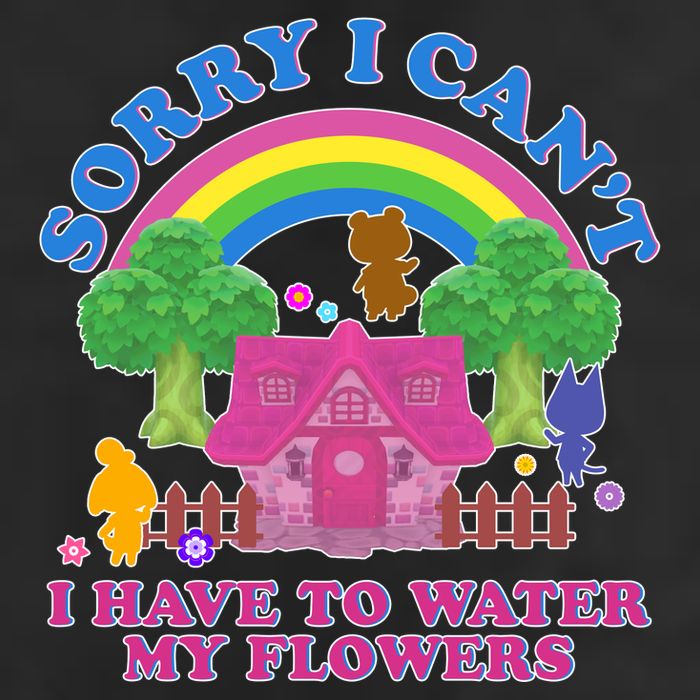 Sorry I Can't I Have To Water My Flowers Golf Towel