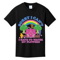 Sorry I Can't I Have To Water My Flowers Kids T-Shirt