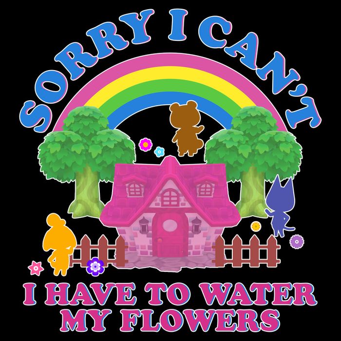 Sorry I Can't I Have To Water My Flowers Kids T-Shirt
