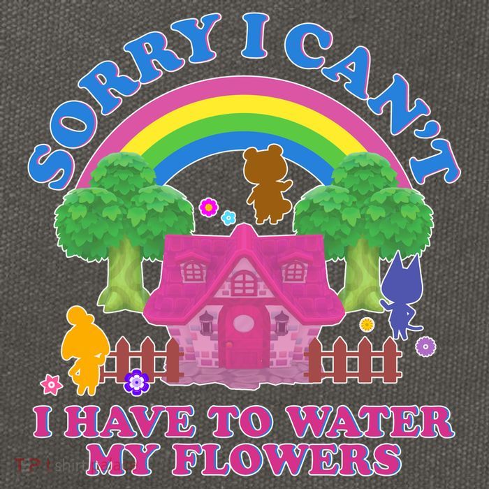 Sorry I Can't I Have To Water My Flowers Cotton Canvas Backpack