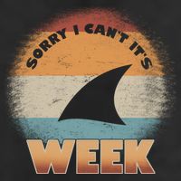 Sorry I Can't It's Shark Week Adult Drive Performance Visor