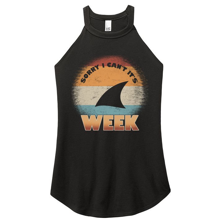 Sorry I Can't It's Shark Week Women's Perfect Tri Rocker Tank