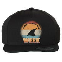 Sorry I Can't It's Shark Week Wool Snapback Cap