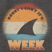 Sorry I Can't It's Shark Week Vector Backpack