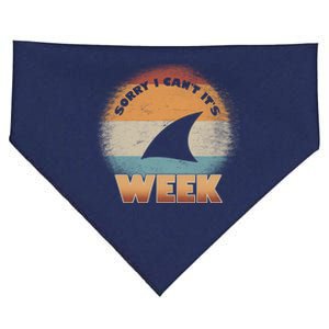 Sorry I Can't It's Shark Week USA-Made Doggie Bandana