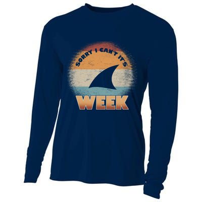 Sorry I Can't It's Shark Week Cooling Performance Long Sleeve Crew