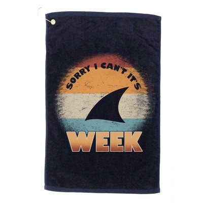 Sorry I Can't It's Shark Week Golf Towel