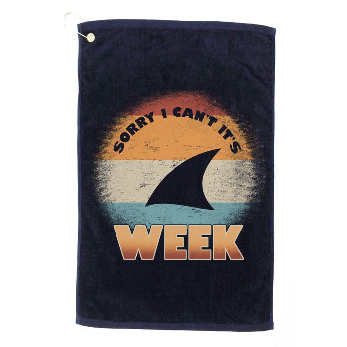 Sorry I Can't It's Shark Week Golf Towel
