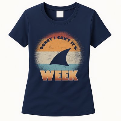 Sorry I Can't It's Shark Week Womens T-Shirt