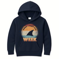 Sorry I Can't It's Shark Week Kids Hoodie