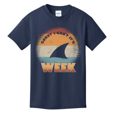 Sorry I Can't It's Shark Week Kids T-Shirt