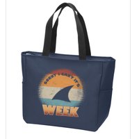 Sorry I Can't It's Shark Week Zip Tote Bag