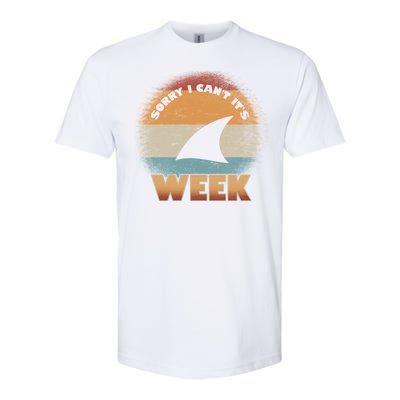 Sorry I Can't It's Shark Week Softstyle® CVC T-Shirt