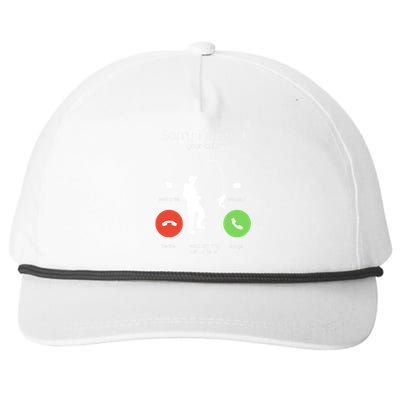 Sorry I Missed Your Call I Was On My Other Line Fishing Joke Snapback Five-Panel Rope Hat