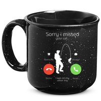 Sorry I Missed Your Call I Was On My Other Line Fishing Joke 15oz Campfire Ceramic Mug