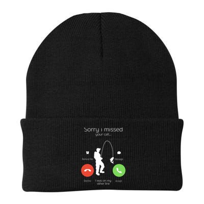 Sorry I Missed Your Call I Was On My Other Line Fishing Joke Beanie