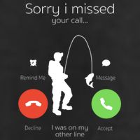 Sorry I Missed Your Call I Was On My Other Line Fishing Joke 25L Jumbo Tote
