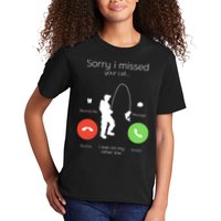 Sorry I Missed Your Call I Was On My Other Line Fishing Joke Kids T-Shirt