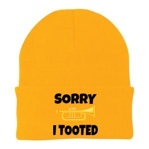 Sorry I Tooted Trumpet Knit Cap Winter Beanie