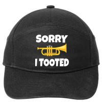 Sorry I Tooted Trumpet 7-Panel Snapback Hat