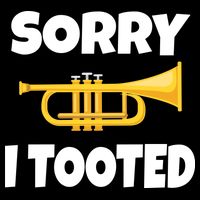 Sorry I Tooted Trumpet 7-Panel Snapback Hat