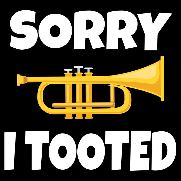 Sorry I Tooted Trumpet 7-Panel Snapback Hat