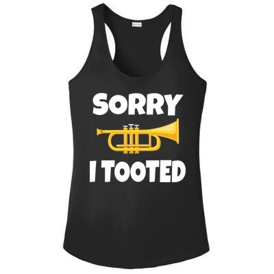 Sorry I Tooted Trumpet Ladies PosiCharge Competitor Racerback Tank