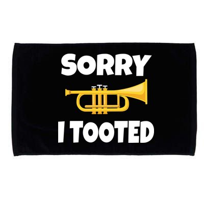 Sorry I Tooted Trumpet Microfiber Hand Towel