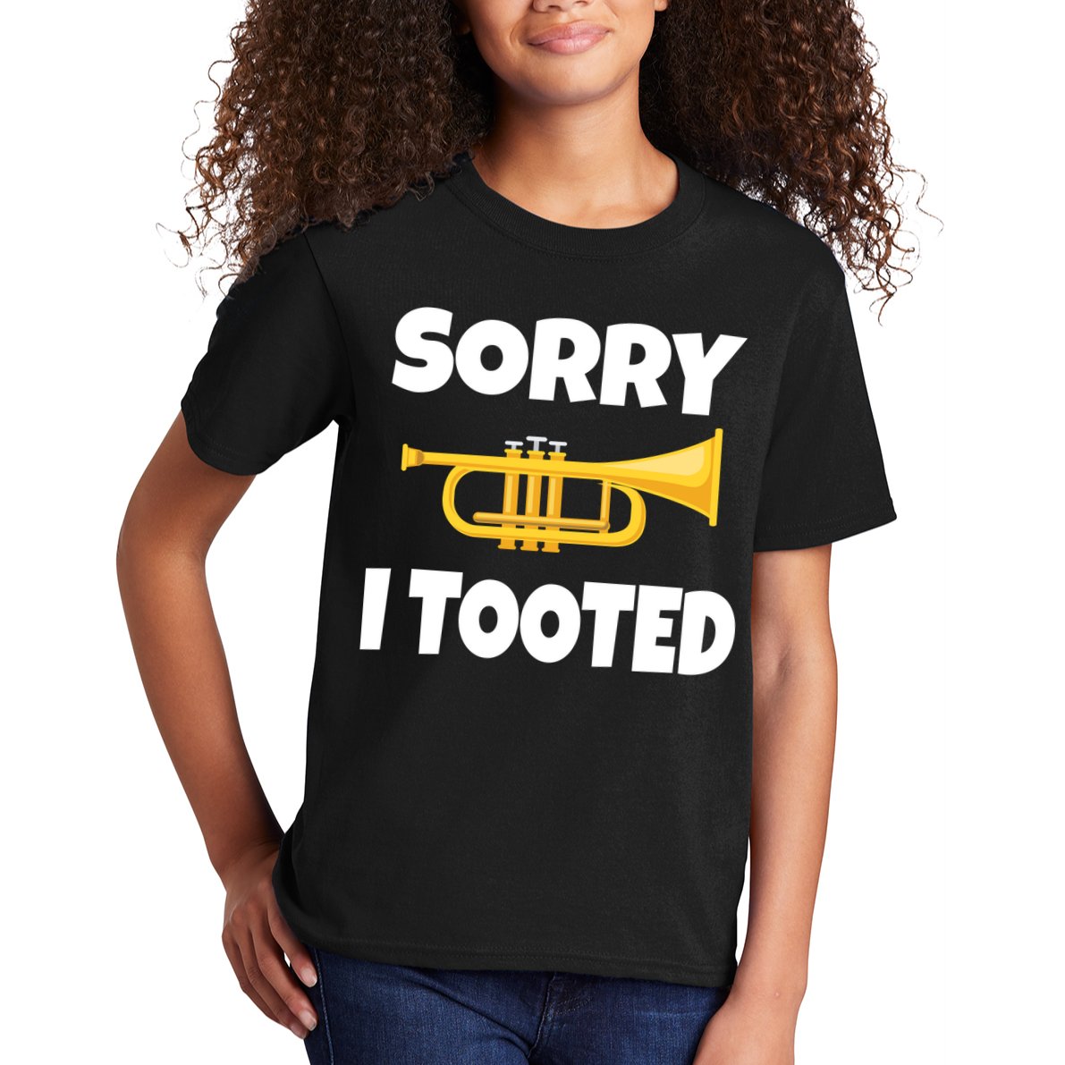 Sorry I Tooted Trumpet Kids T-Shirt
