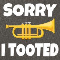 Sorry I Tooted Trumpet Cotton Canvas Backpack
