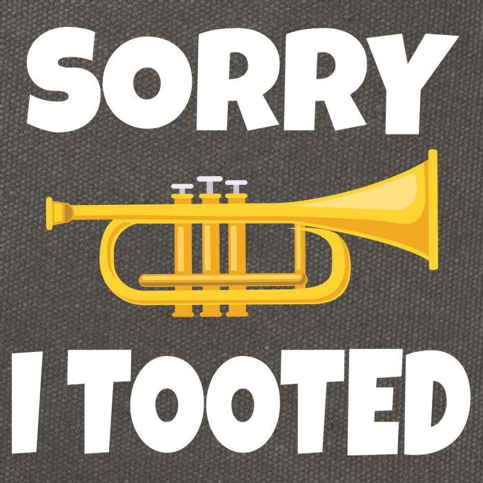 Sorry I Tooted Trumpet Cotton Canvas Backpack