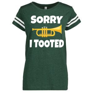 Sorry I Tooted Trumpet Enza Ladies Jersey Football T-Shirt