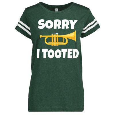 Sorry I Tooted Trumpet Enza Ladies Jersey Football T-Shirt