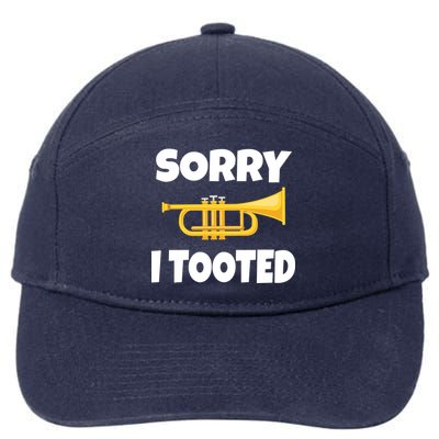 Sorry I Tooted Trumpet 7-Panel Snapback Hat