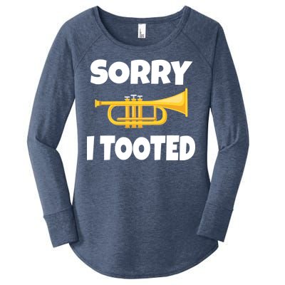 Sorry I Tooted Trumpet Women's Perfect Tri Tunic Long Sleeve Shirt