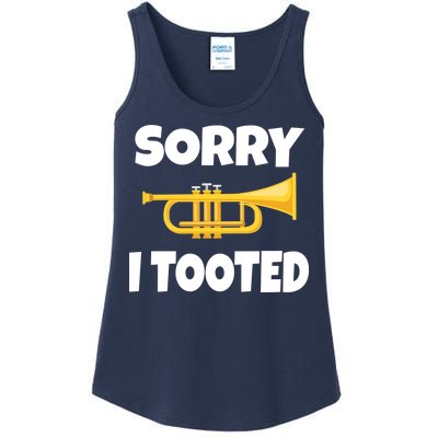 Sorry I Tooted Trumpet Ladies Essential Tank