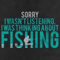 Sorry I Was Thinking About Fishing Adult Drive Performance Visor