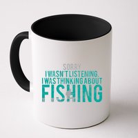 Sorry I Was Thinking About Fishing Coffee Mug