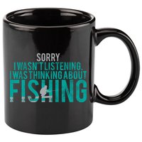 Sorry I Was Thinking About Fishing 11oz C Handle Ceramic Mug