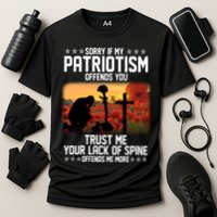 Sorry If My Patriotism Offends You Cooling Performance Crew T-Shirt