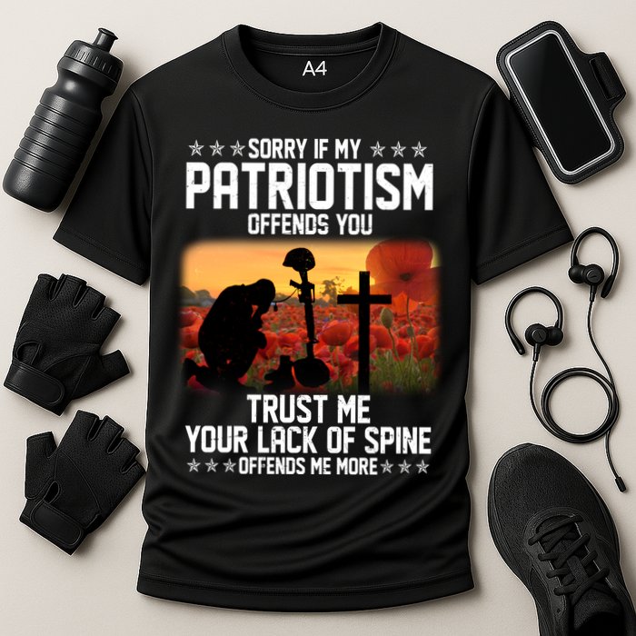 Sorry If My Patriotism Offends You Cooling Performance Crew T-Shirt