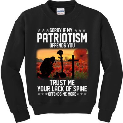 Sorry If My Patriotism Offends You Kids Sweatshirt