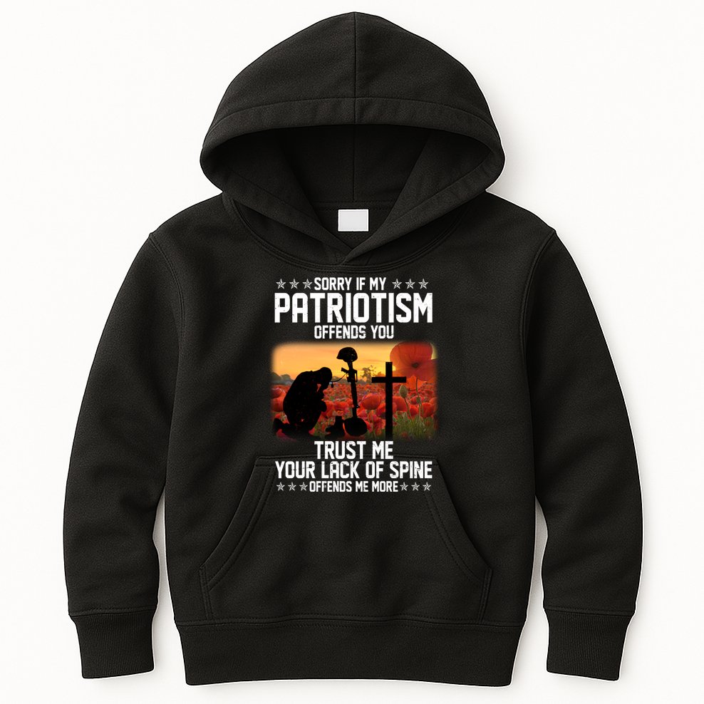 Sorry If My Patriotism Offends You Kids Hoodie